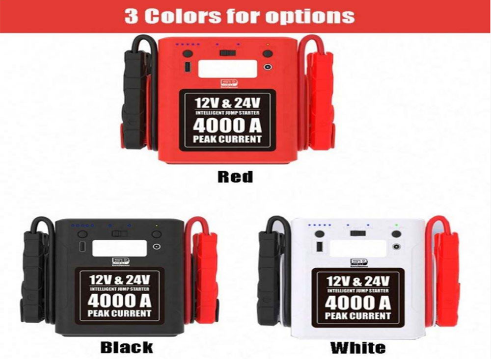 Informacje o awaryjnej ładowarce akumulatorów litowych i rozruszniku samochodowym 12 V 24 V 56000 mAh
